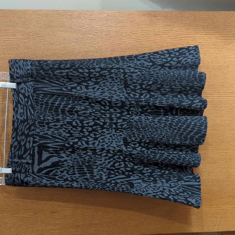 Black and Gray Skirt